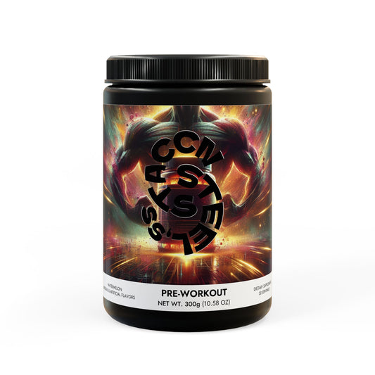 STACCNSTEEL Pre-Workout Supplement, Watermelon (300g, 10.58oz)